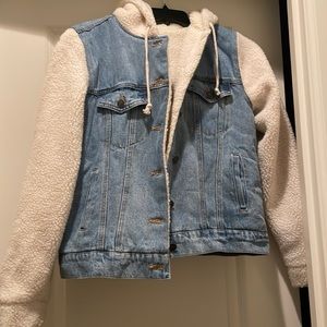 Denim and Sherpa jacket